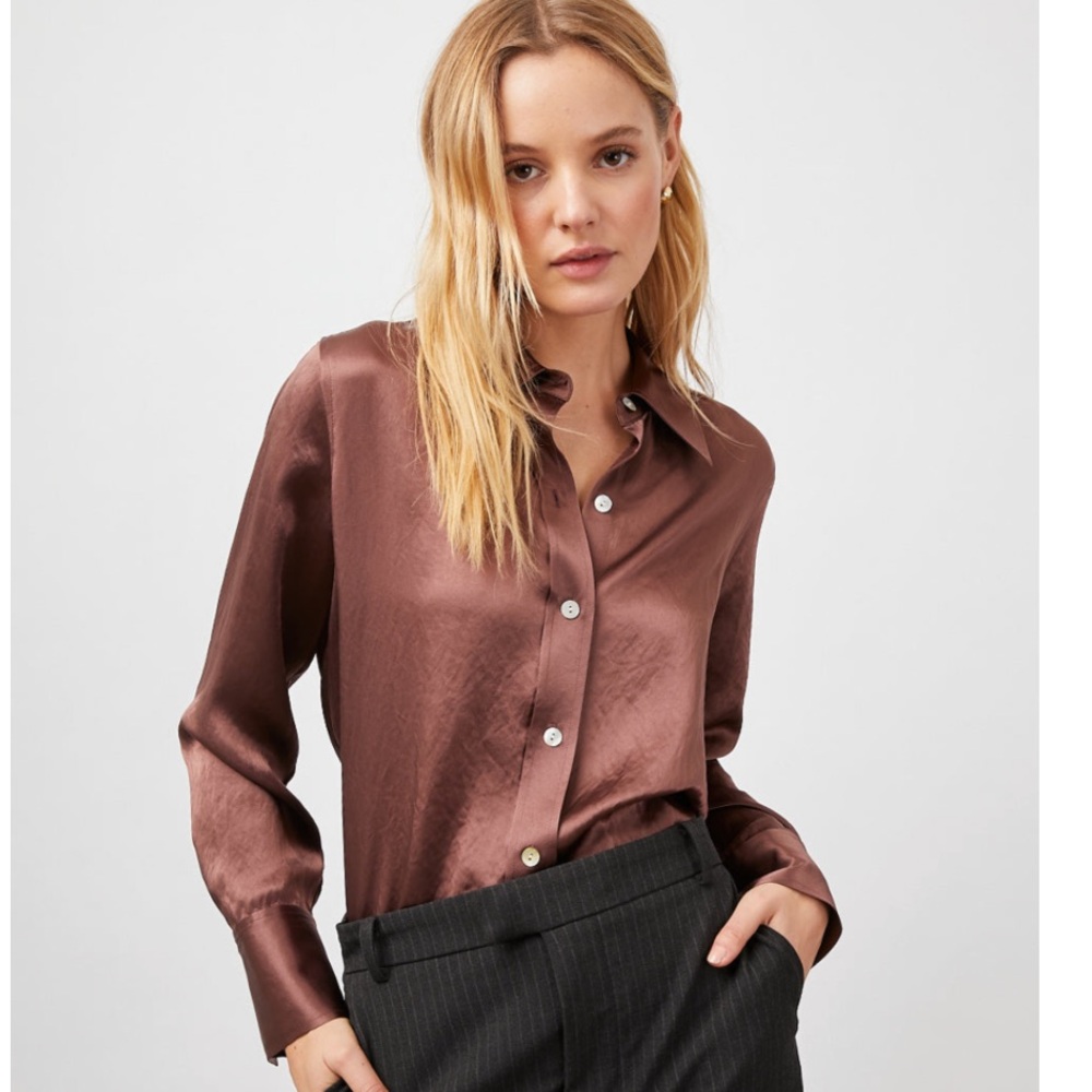 Rails Andrea Shirt-Nutmeg- Size Medium